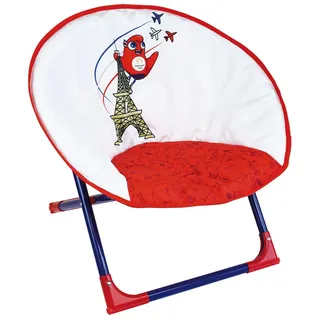 Fun House 713590 Olympische Spiele Paris 2024 Klappstuhl Mond Sessel H 47 x B 54 x T 42 cm, für Kinder