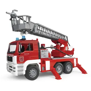 Bruder 02771 - Feuerwehr mit Drehleiter rot 1:16