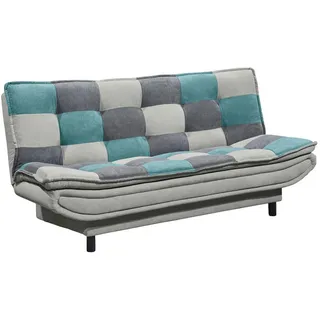 Mid.you Schlafsofa , Türkis, Schlammfarben, Dunkelgrau , Textil, Holzwerkstoff , 188x90x89 cm , Schlafen auf Sitzhöhe , Wohnzimmer, Sofas & Couches, Schlafsofas, Sonstige Schlafsofas