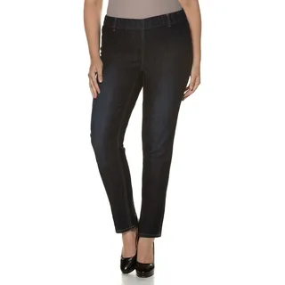 Ulla Popken Damen Hosen Dark Blue Denim 54