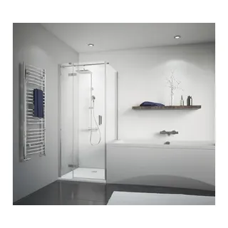 Verkürzte Seitenwand für Drehtür Breuer Panorama 900x1750 mm Echtglas Klar hell