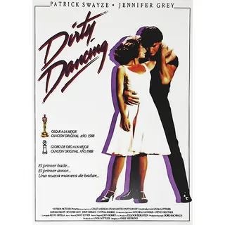 KUSTOM ART Dekoratives Poster für die Wand, Serie Filme, Prominente, Dirty Dancing mit Patrick Swayze, Kunstdruck auf beschichtetem Papier, 42 x 30 cm, ohne Rahmen
