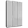 Drehtürenschrank Monaco 148,4 x 236 x 58 cm Grau
