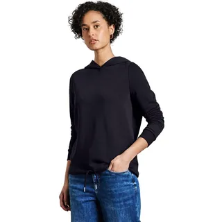 STREET ONE Damen A303188 Sweat Hoodie, Deep Tint Blue, 36 EU