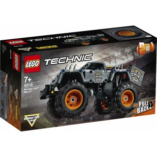 LEGO 42119 Technic Monster Jam Max-D Truck und Quad, 2-in-1 Spielzeug ab 7 Jahre mit Rückziehmotor, Geschenk zu Weihnachten oder zum Geburtstag - Beige