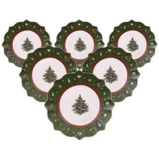 Villeroy & Boch Frühstücksteller 24,5 cm grün 6er Set