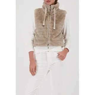 Monari Weste mit Stehkragen, Beige, 38