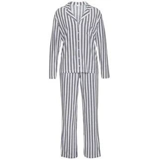 s.Oliver Damen Pyjama schwarz - weiß - gestreift Gr.36/38