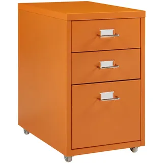 [en.casa] Kökar Schubladenschrank 28x48x41 cm Orange