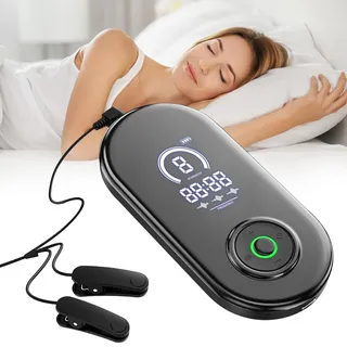 Fortschrittliches Schlafhilfegerät, Gerät zur Vagusnervstimulation mit Ohrclips für Erwachsene mit Angstzuständen, Migräne und Schwindel, verbessert den Tiefschlaf, USB-Aufladung