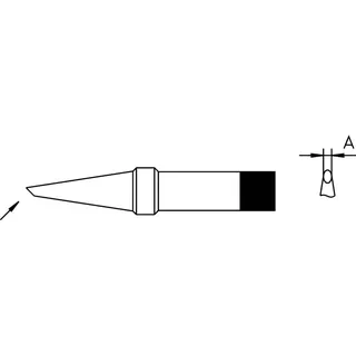 Weller Lötspitze Rundform, abgeschrägt Spitzen-Größe 1.6 mm Inhalt 1 St.