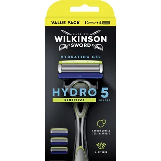 Wilkinson Hydro5 Sensitive Rasierapparat + 4 Rasierklingen
