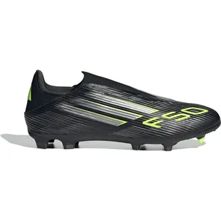 F50 League Laceless FG/MG Core Black / Iron Metallic / Lucid Lemon 47 1/3