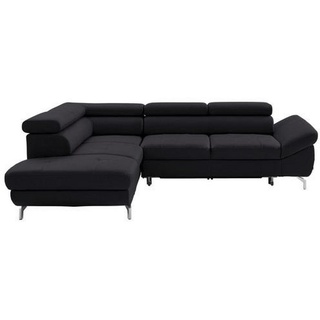 Novel Ecksofa , Dunkelbraun , Leder , Echtleder , Rindleder , Uni , Ottomane links, L-Form , 270x220 cm , Lederauswahl, seitenverkehrt erhältlich, Schlafen auf Sitzhöhe, Hocker erhältlich , Wohnzimmer, Sofas & Couches, Wohnlandschaften, Ecksofas