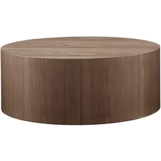 SalesFever Couchtisch rund Walnuss 80 x 30 cm