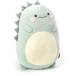 Legami Dino Kissen Super Soft 28 x 42 cm Türkis/Beige