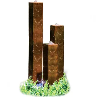 Köhko Säulenbrunnen Brasilien in Edelrostoptik 65-95 -125 cm
