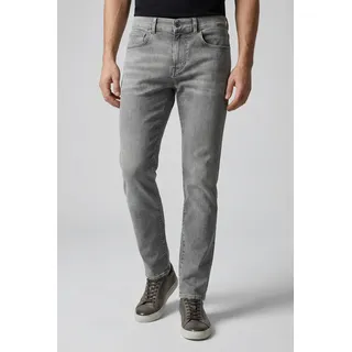 Slim-fit-Jeans PEPE JEANS "SLIM JEANS HATCH", Damen, Gr. 31, Länge 32, grau washed, Denim/Jeans, Obermaterial: 84% Baumwolle, 15% Polyester, 1% Elasthan, slim fit, Jeans Slim-fit-Jeans, mit Regular Waist
