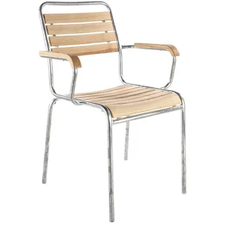 Holzlattenstuhl mit Armlehnen Rigi Schaffner AG mehrfarbig, Designer Schaffner, 86x59x61 cm