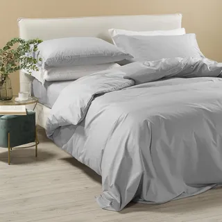 Caleffi Bettwäsche Set 4teilig aus 100% Baumwolle – Weiches und Elegantes Duvet Cover, Waschbar & Pflegeleicht Bettbezug, Bettwaren & Bettwäsche -