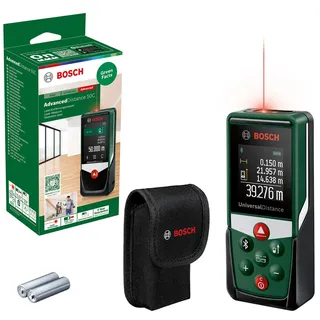 Bosch Laserentfernungsmesser UniversalDistance 50C (Distanz bis 50m präzise messen, Bluetooth-Konnektivität, Messfunktionen, im Karton)