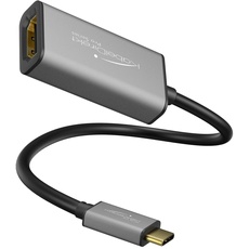 KabelDirekt – USB C auf HDMI Adapter – 0,15m (unterstützt Auflösungen bis zu 4K/60Hz, USB C 3.1 und Thunderbolt 3, geeignet für MacBook Pro 2016/2017, MacBook 12“, Chromebook Pixel uvm.)