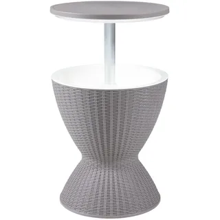 [casa.pro] Atessa Gartentisch 48,5 x 48,5 x 58 cm Hellbraun