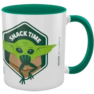 Pyramid MGC25849 Coloured Inner Mugs - Star Wars: The Mandalorian (Snack Time) Green