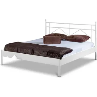 Metallbett Celina – 140 x 220 cm / weiß - Weiß