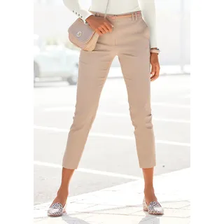 Vivance Chinohose in klassischer Basic-Form, Stoffhose, Business-Look, beige