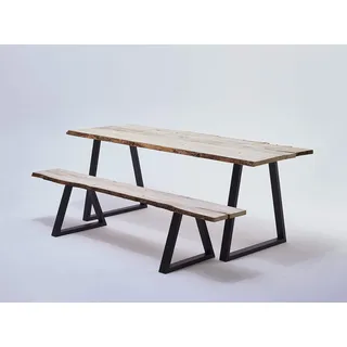 Mottez M580CNO 2 Füße, Länge 40 cm, Schwarz