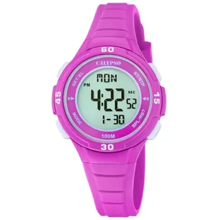 Calypso Digital K5830/4 0 mm Kunststoffgehäuse Lila Silikonarmband Lila