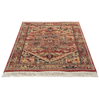 Wollteppich THEKO "Saharna 2886" Gr. 2, rot, B:80cm H:10mm L:150cm, Wolle, Teppiche, Wollteppich, reine Wolle, Orient-Optik, mit Fransen