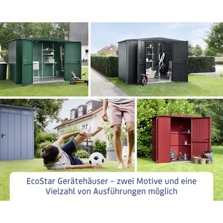 EcoStar Gerätehaus Elegant-S Typ 2 258,8 x 247,7 x 216 cm moosgrün