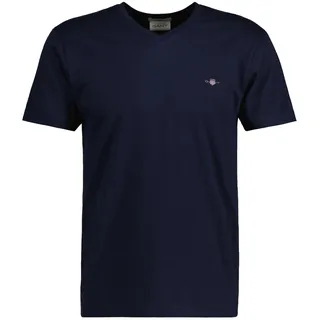 GANT Herren T-Shirt 1er Pack Slim SHIELD V-NECK T-SHIRT",