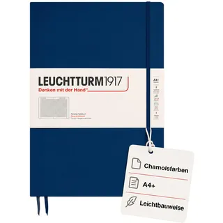 Leuchtturm1917 Notizbuch A4 kariert Blau
