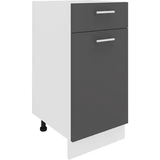 VCM Unterschrank Küchenunterschrank 40 x 82 x 46 cm Anthrazit