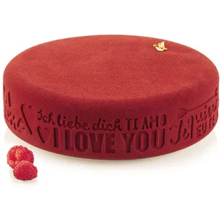 silikomart | Silikonform ENDLESS LOVE, Antihaft, 1er Pack Form, 3D Design, Ø 190 h 55 mm, Volumen 1,5 l, Made in Italy