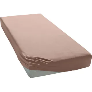 Bettlaken Microfaser-Jersey 160 x 200 cm Apricot