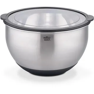 GSW Küchenschüssel Primo aus Edelstahl mit luftdichtem Deckel, 24 cm,