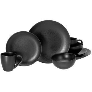 CreaTable Magic Black Coupe Kombiservice in schwarz