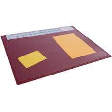 Bild von Schreibunterlage PP mit Jahreskalender und transparenter Abdeckung, 650x500mm, rot