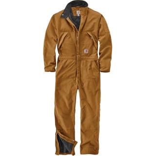 CARHARTT Washed Duck Insulated Overall - Hellbraun - 3XL