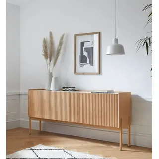 WoodMan Sideboard Bottrup 177,5 x 80 x 42 cm Eiche / Weiß