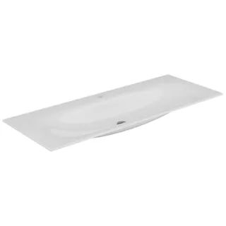KEUCO EDITION 11 Einbauwaschtisch aus Keramik, 1407x17x538mm, mit 1 Hahnloch, weiß, 31160311401