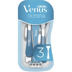 Gillette Venus Oceana Einwegrasierer Damen, 3 Damenrasierer mit Komfortklingen, Rasierer mit Rasiergelkissen für Hautschutz