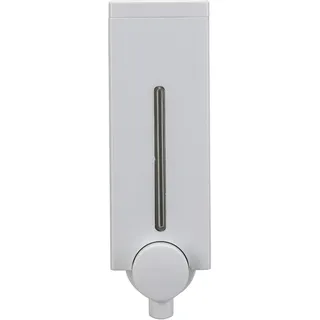 Croydex Slim Line Seifenspender zur Wandmontage, einfach zu befüllen mit einfachem Schraub-Design mit Allen Befestigungen im Lieferumfang enthalten (450 ml Fassungsvermögen)