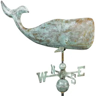 Good Directions Gute Anfahrt 37 "Whale Weathervane, Blue Verde Copper