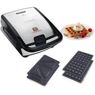 Tefal SW852D Waffeleisen Silber
