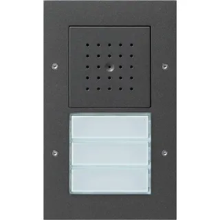 Türstation AP 3fach 126767 anthrazit